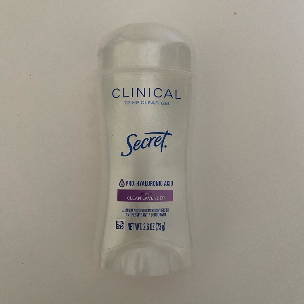 Secret Clinical 72 Hours Clear Gel Deodorant Antiperspirant 2.6 oz